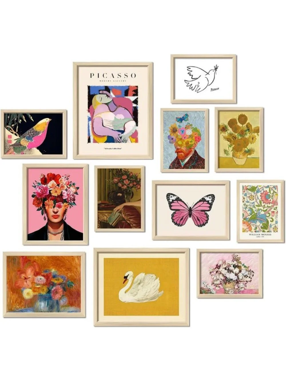Colorful Eclectic Wall Art Prints | Funky Posters for Living Room Aesthetic